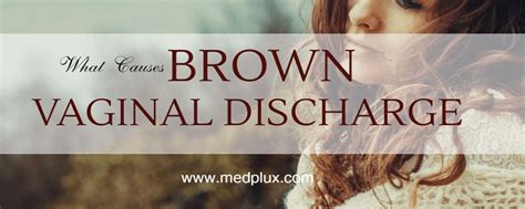 Many conditions can cause brown spotting after menopause. . Brown vaginal discharge after menopause